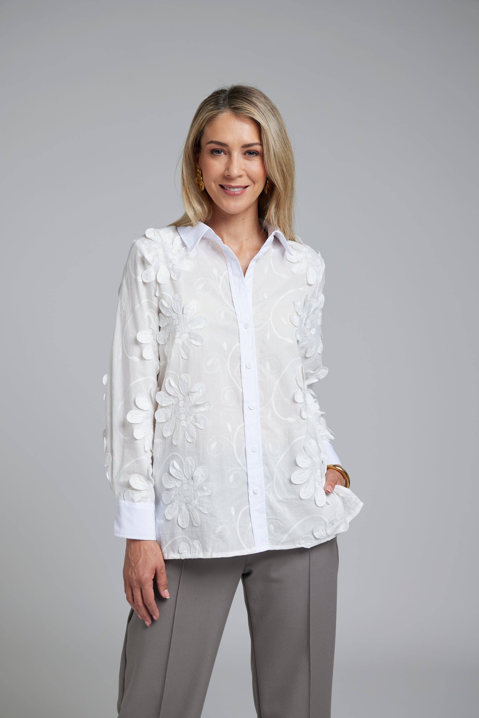 Nes Lux Shirt | White | By N-E-S