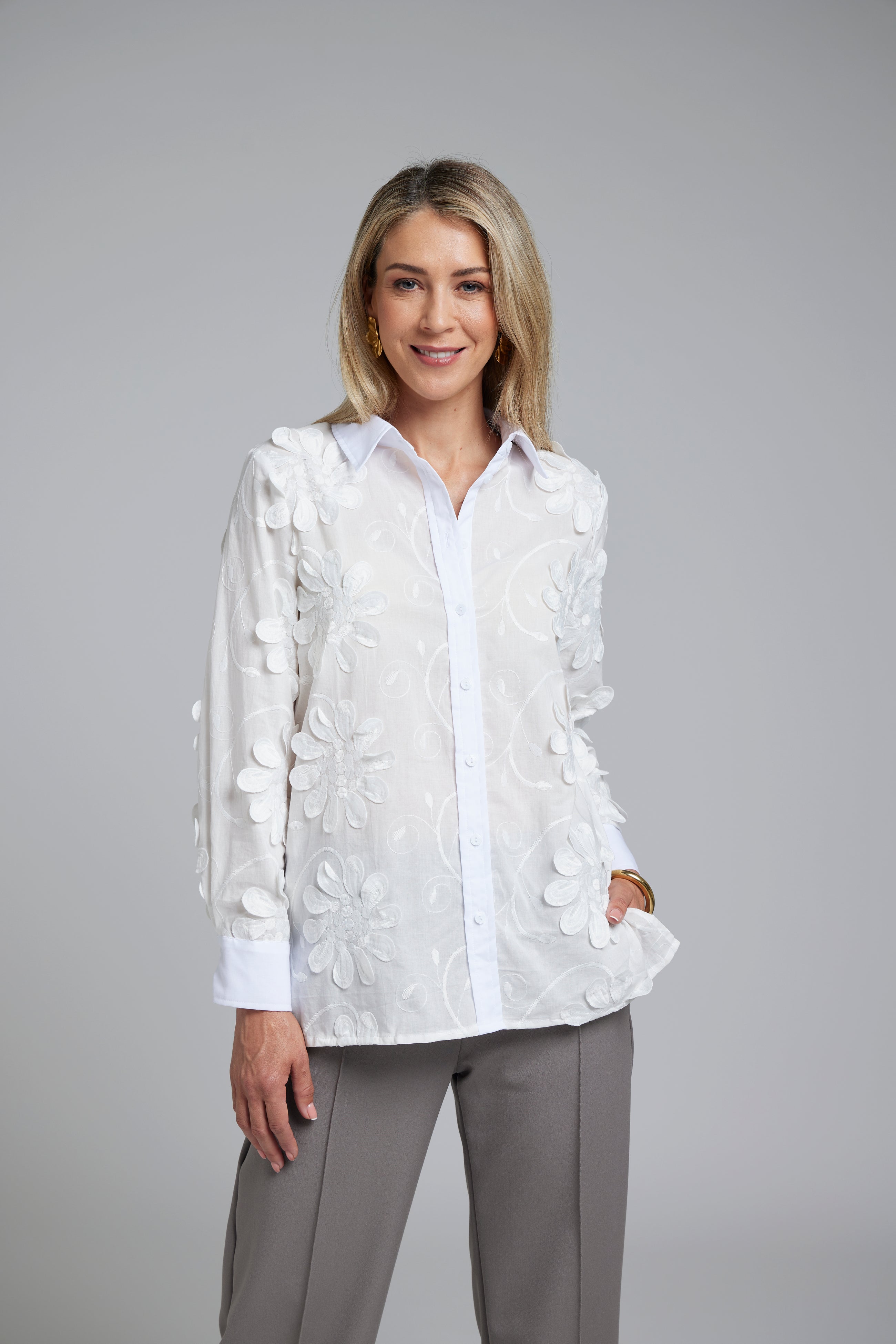Nes Lux Shirt | White | By N-E-S