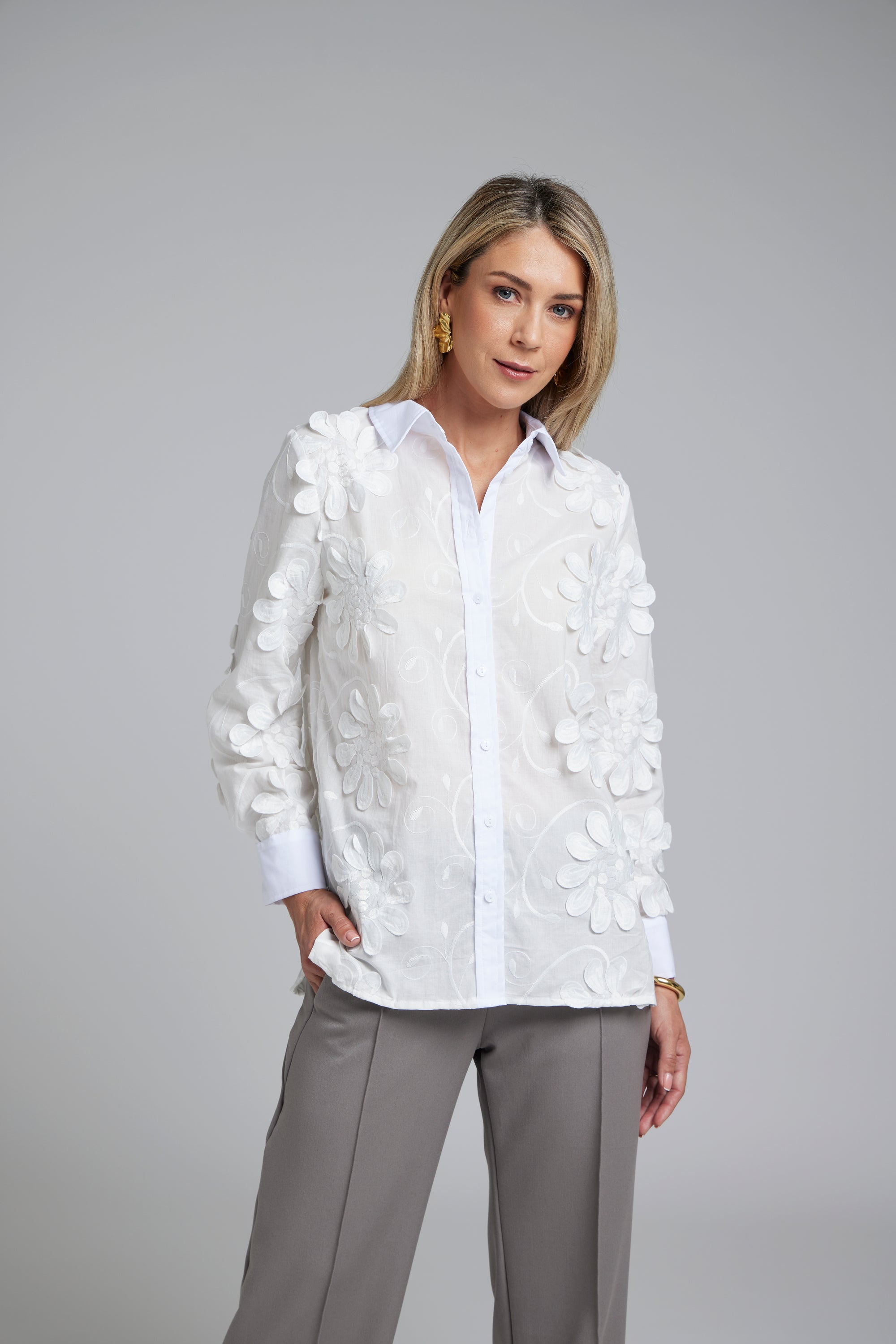 Nes Lux Shirt | White | By N-E-S
