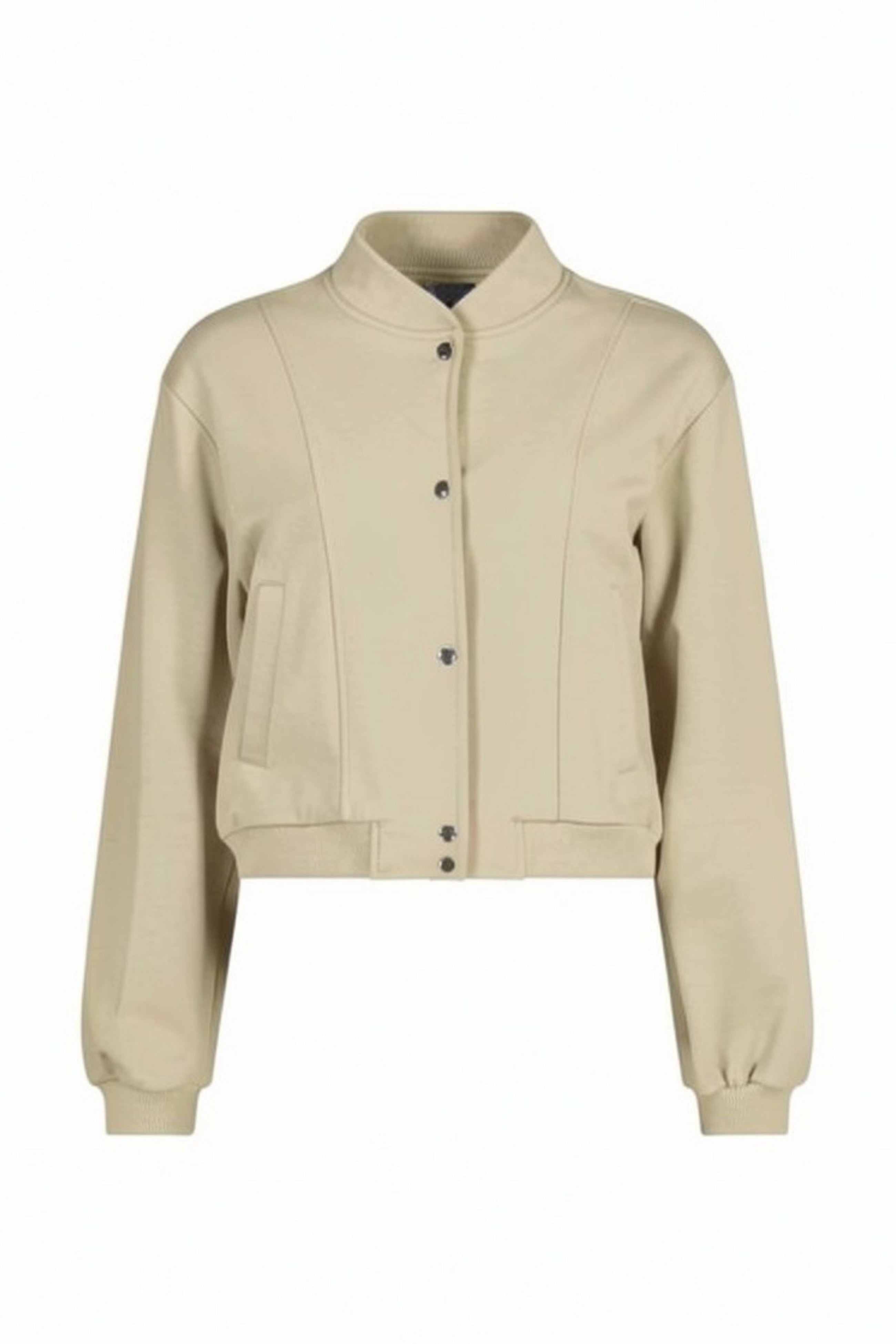 The NES Zadie Bomber by N-E-S – a clean ponte bomber with cotton rib trims and snap domes. Modern, versatile and NZ made. Available in Black or Latte.
