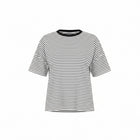 The NES Lee Tee Stripe – a relaxed striped tee with soft stretch, boxy fit and high-low hem. Easy, versatile and NZ made.