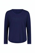 The NES Reya Top by N-E-S – a soft 100% merino long sleeve top with scoop neck, curved hem and bias cut sleeves. A winter essential. NZ made.