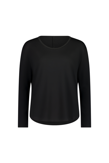 The NES Reya Top by N-E-S – a soft 100% merino long sleeve top with scoop neck, curved hem and bias cut sleeves. A winter essential. NZ made.