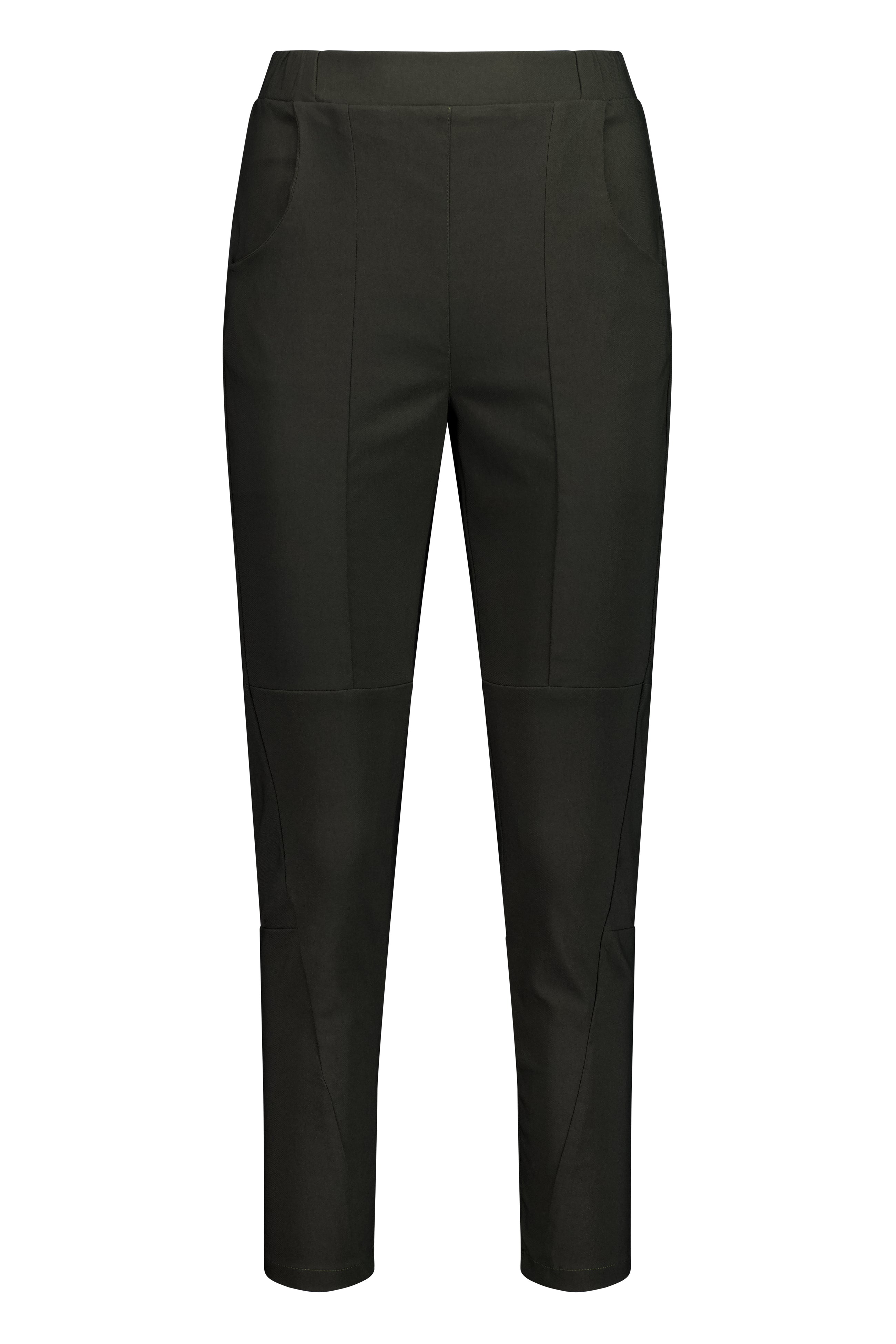 The NES Section Pant – a best-selling stretch pant with elastic waist and panel detail. Flattering, versatile and NZ made.