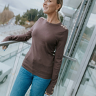 Nicki by Moke women’s fine gauge knit top in fresh 2026 tonal colours. Crafted from a soft 12 gauge yarn for a lightweight feel and smooth, polished drape, creating a flattering, best selling silhouette ideal for trans seasonal layering. Features statement gold button detailing at the sleeves and shoulders for a refined, elevated finish. An effortless everyday knit designed in New Zealand and loved season after season.