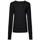 Nicki by Moke women’s fine gauge knit top in fresh 2026 tonal colours. Crafted from a soft 12 gauge yarn for a lightweight feel and smooth, polished drape, creating a flattering, best selling silhouette ideal for trans seasonal layering. Features statement gold button detailing at the sleeves and shoulders for a refined, elevated finish. An effortless everyday knit designed in New Zealand and loved season after season.