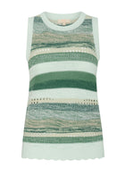 The POL Marc Multistripe Tank features multiple textures and knit stitches in two key colour ways.

-Round ribbed neckline.
-Sleeveless design.
-Ribbed armholes.
-Regular fit through the body.