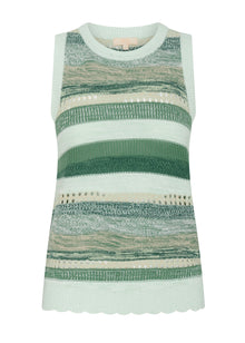 The POL Marc Multistripe Tank features multiple textures and knit stitches in two key colour ways.

-Round ribbed neckline.
-Sleeveless design.
-Ribbed armholes.
-Regular fit through the body.
