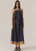 POL SPECK DOUBLE LAYER CAMI
The Speck Double Layer Cami brings back one of our favourite silhouettes in solid colours for the new season.
-Square neckline.
-Adjustable thin straps.
-Pull on style.
-Regular fit.
-Angled overlayer creates a handkerchief look.
-Straight underlayer can be tucked in or worn untucked.