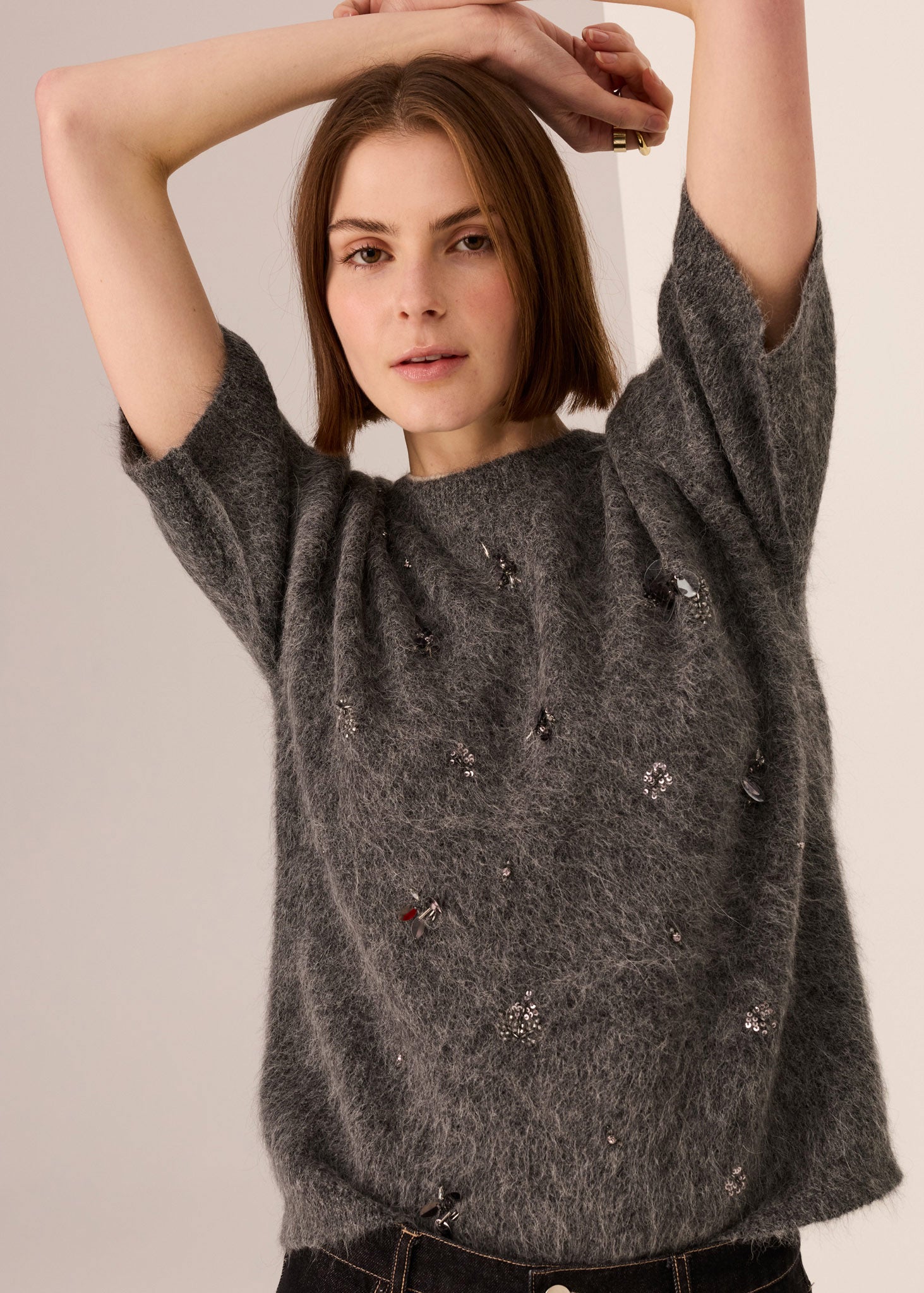 POL | HAVILAND BEADED KNIT TEE