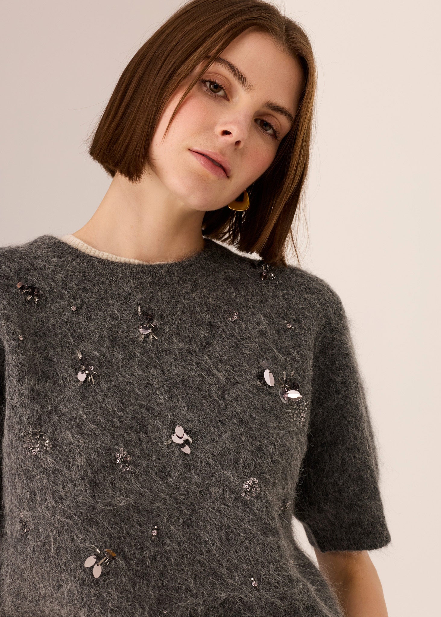 POL | HAVILAND BEADED KNIT TEE