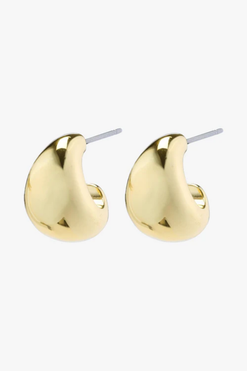 PILGRIM | ALEXANE RECYC CHUNKY HOOP | GOLD