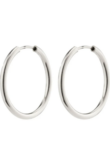 PILGRIM | APRIL RECYCLED SMALL HOOP EARRINGS | SILVER