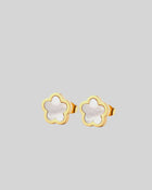CASTEL & CO | POPPY STUD
Fresh, feminine, and effortlessly cool. The Poppy Studs in white bring a soft pop of polish to your everyday look. Crafted from gold-plated stainless steel, they’re waterproof, hypoallergenic, and gentle on the ears. With a classic stud closure and delicate floral shape, they’re made to be worn on their own – simple, elegant, and easy to love.

Main material: gold plating, stainless steel
Closure type: stud
Earrings size: 1,3 х 1,3 cm
Waterproof and hypoallergenic
Weight: 2g