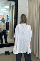 N-E-S | RYN SPOT SHIRT | black spot, pearl spot