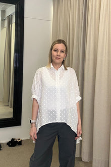 N-E-S | RYN SPOT SHIRT | black spot, pearl spot