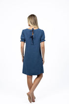 HUMIDITY | SANA SHIFT DRESS
A classic &amp; stylish easy-wear shift dress.
Slight puff sleeve with elastic shirring for a comfortable fit.
Beautiful ribbon tie feature at back neck.
Non-sheer, cool and comfortable.
Soft, washed high quality 100% linen.
Sits on or just above knee depending on your height.
True to size&nbsp;

Model Wears Size: S

Composition: 100% LINEN
