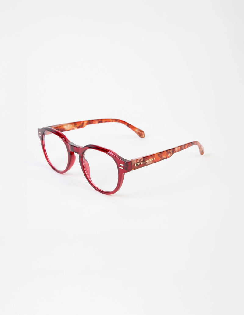 STELLA + GEMMA | GRACE READERS | RED - Polycarbonate with acrylic lens