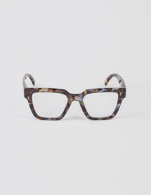 STELLA + GEMMA | AUDREY READERS | BLUE/TORT - Polycarbonate with acrylic lens