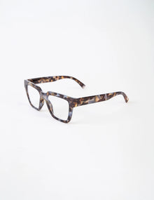 STELLA + GEMMA | AUDREY READERS | BLUE/TORT - Polycarbonate with acrylic lens