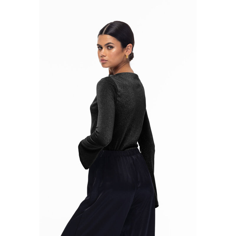 BLAK | SHAPED BY YOU TOP | BLACK LUREX