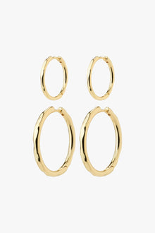 PILGRIM | EVE HOOP EARRINGS 2 IN 1 SET
