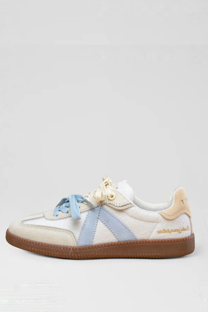 ASFVLT | ELITE CLASSIC SNEAKERS | CREAM PONY/BLUE