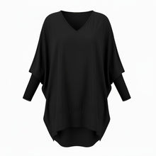 The N-E-S Virtue Tunic – a floaty, relaxed tunic with a scoop neck, curved hem and effortless drape. Perfect layered over a Lattice Singlet. NZ made.