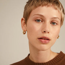 Load image into Gallery viewer, AICIA RECYCLED CHUNKY HOOP EARINGS
