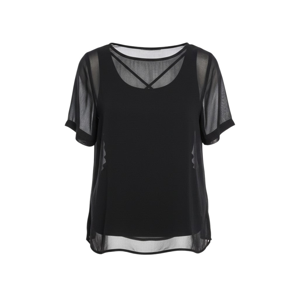 NES Charlie Top - Featuring a straight-across hem sleeves length above the elbow, flattering fit. Chiffon made in NZ