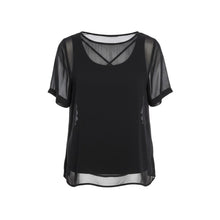NES Charlie Top - Featuring a straight-across hem sleeves length above the elbow, flattering fit. Chiffon made in NZ