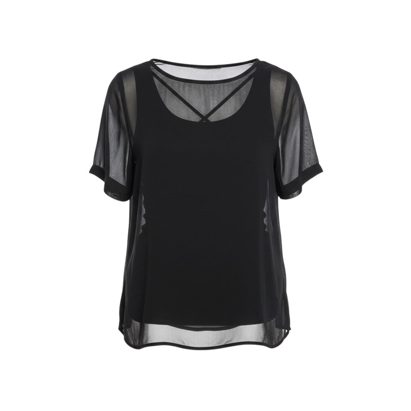 NES Charlie Top - Featuring a straight-across hem sleeves length above the elbow, flattering fit. Chiffon made in NZ