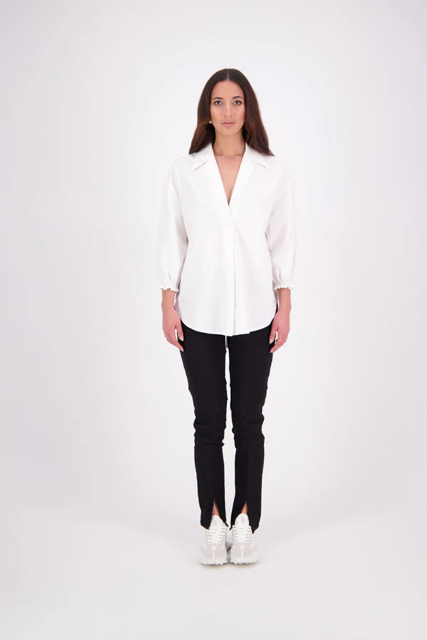 Sector Split Pant – A Fresh Take on a NES Classic

An evolution of our popular Section Pant, the N-E-S Sector Split Pant features signature panel detailing with a modern hem split for added edge. Designed in stretch twill for all-day comfort, it offers a flat front panel with a ¾ elasticated waistband wrapping into the front for a smooth, flattering fit. A versatile staple with everyday ease and tailored appeal.