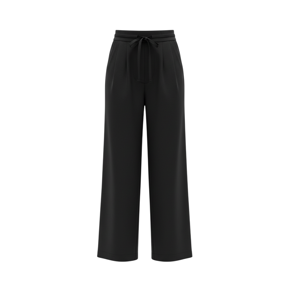 N-E-S Rita Pant. Linen Blend, full length, pockets. Available in black, white, brown. made in NZ.