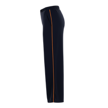 The N-E-S Piped Gin Pants – a timeless straight-leg pant with flat front, elastic back and refined piping. Breathable, Black, Ink. Best seller. polished and NZ made.