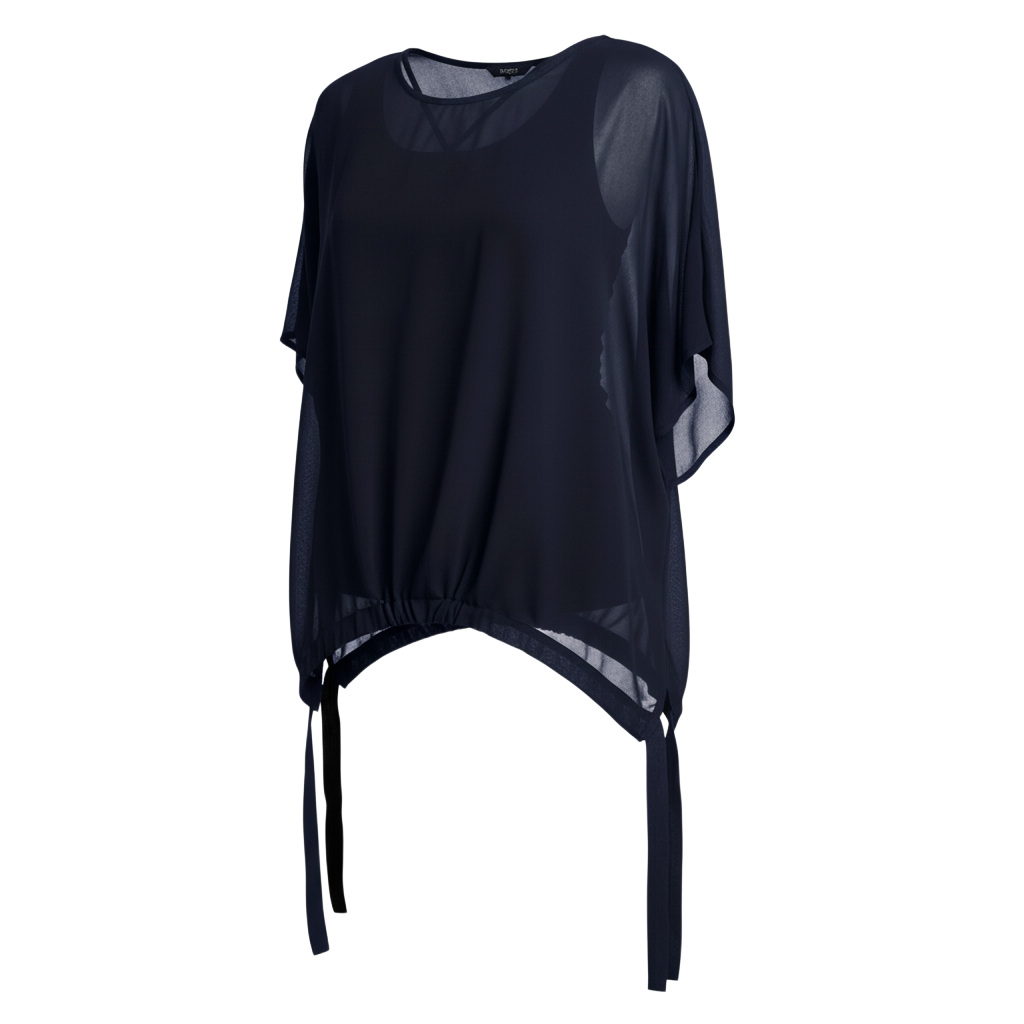 The Vanotti Tunic – N-E-S’ best-selling throw-on top with a scoop neckline and adjustable feature hem. Perfect over a Lattice Singlet. NZ made.