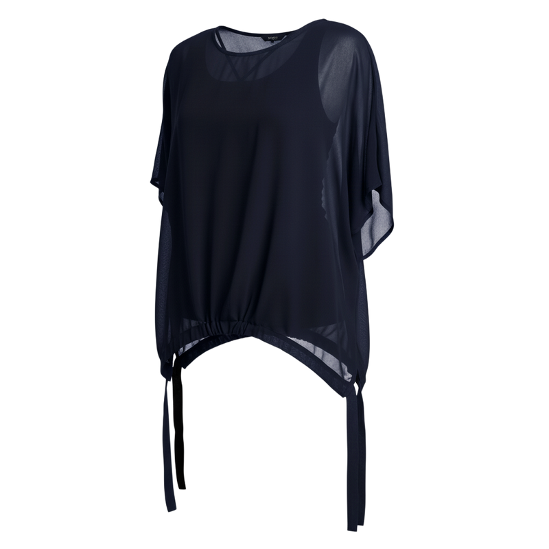 The Vanotti Tunic – N-E-S’ best-selling throw-on top with a scoop neckline and adjustable feature hem. Perfect over a Lattice Singlet. NZ made.