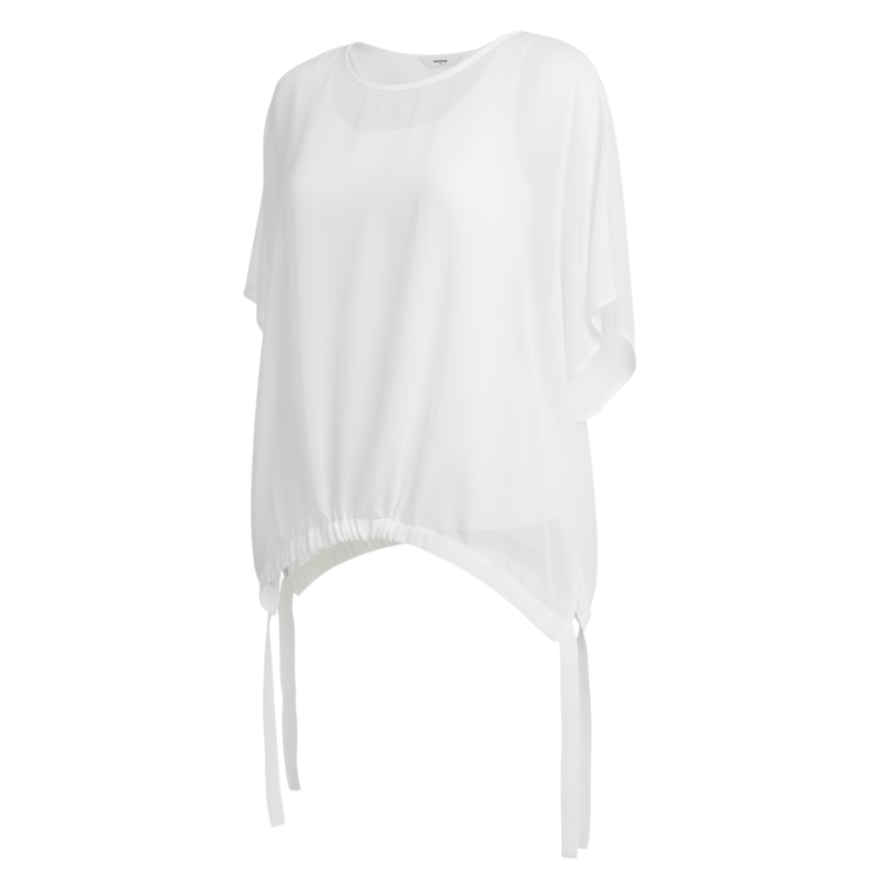 The Vanotti Tunic – N-E-S’ best-selling throw-on top with a scoop neckline and adjustable feature hem. Perfect over a Lattice Singlet. NZ made.