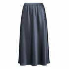 N-E-S | MUSE SATIN SKIRT | black, ink