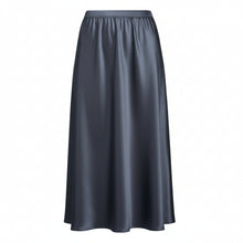 N-E-S | MUSE SATIN SKIRT | black, ink