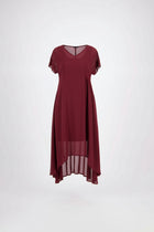 N-E-S | KIRA DRESS | black, ink, digital cobalt, cranberry