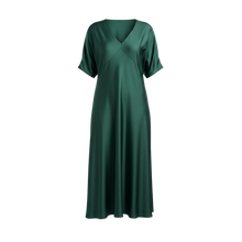 The N-E-S Remi Dress – a floaty chiffon maxi with kimono sleeves, V neckline and soft movement. Designed to layer over a N-E-S Lattice Slip. Made in NZ.