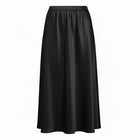N-E-S | MUSE SATIN SKIRT | black, ink