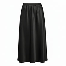 N-E-S | MUSE SATIN SKIRT | black, ink