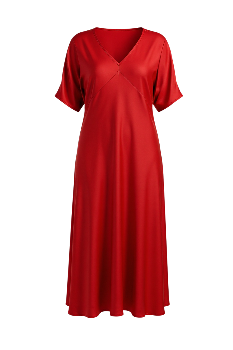 The N-E-S Remi Dress – a floaty chiffon maxi with kimono sleeves, V neckline and soft movement. Designed to layer over a N-E-S Lattice Slip. Made in NZ.