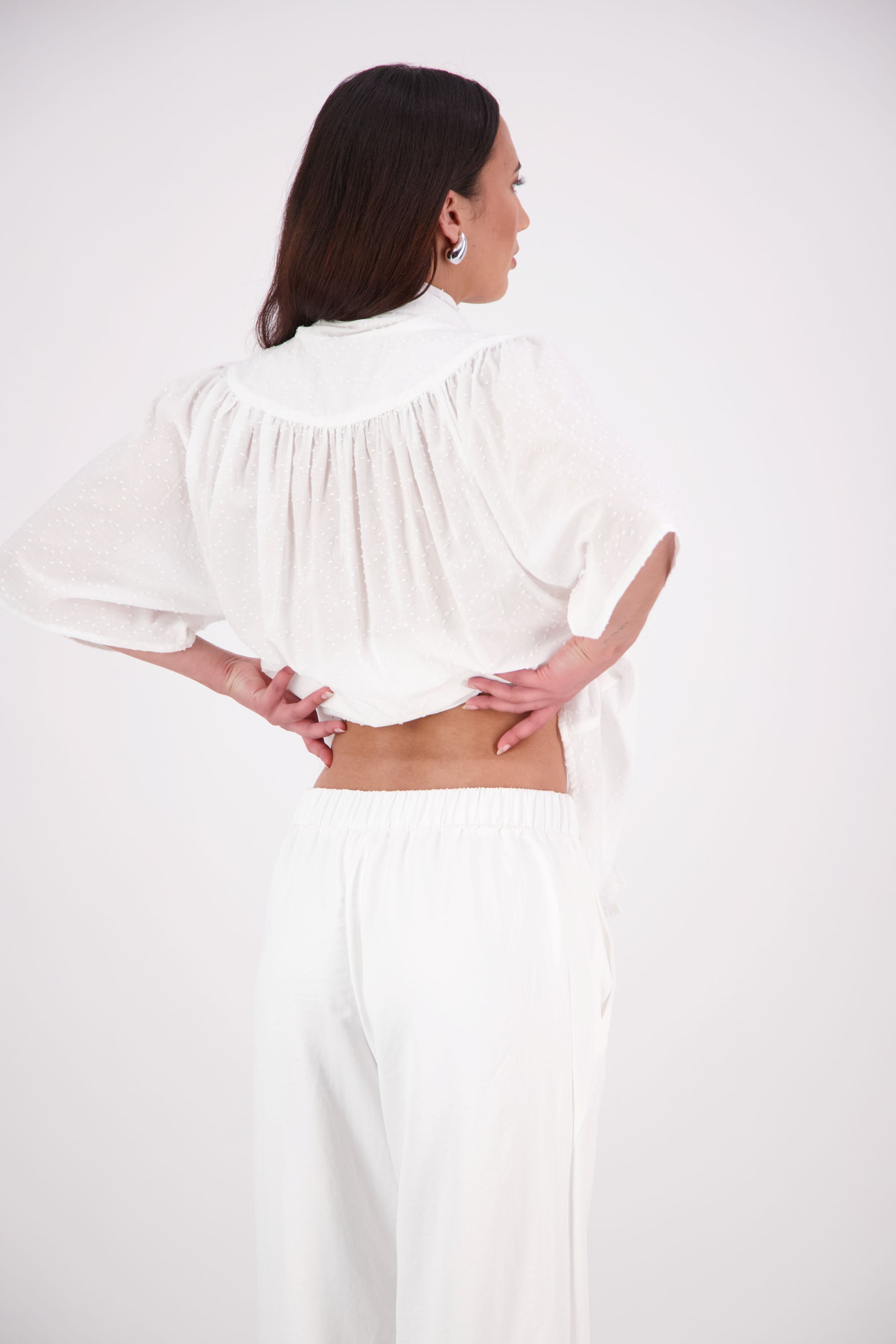 N-E-S | GIN SATIN PANTS | PEARL