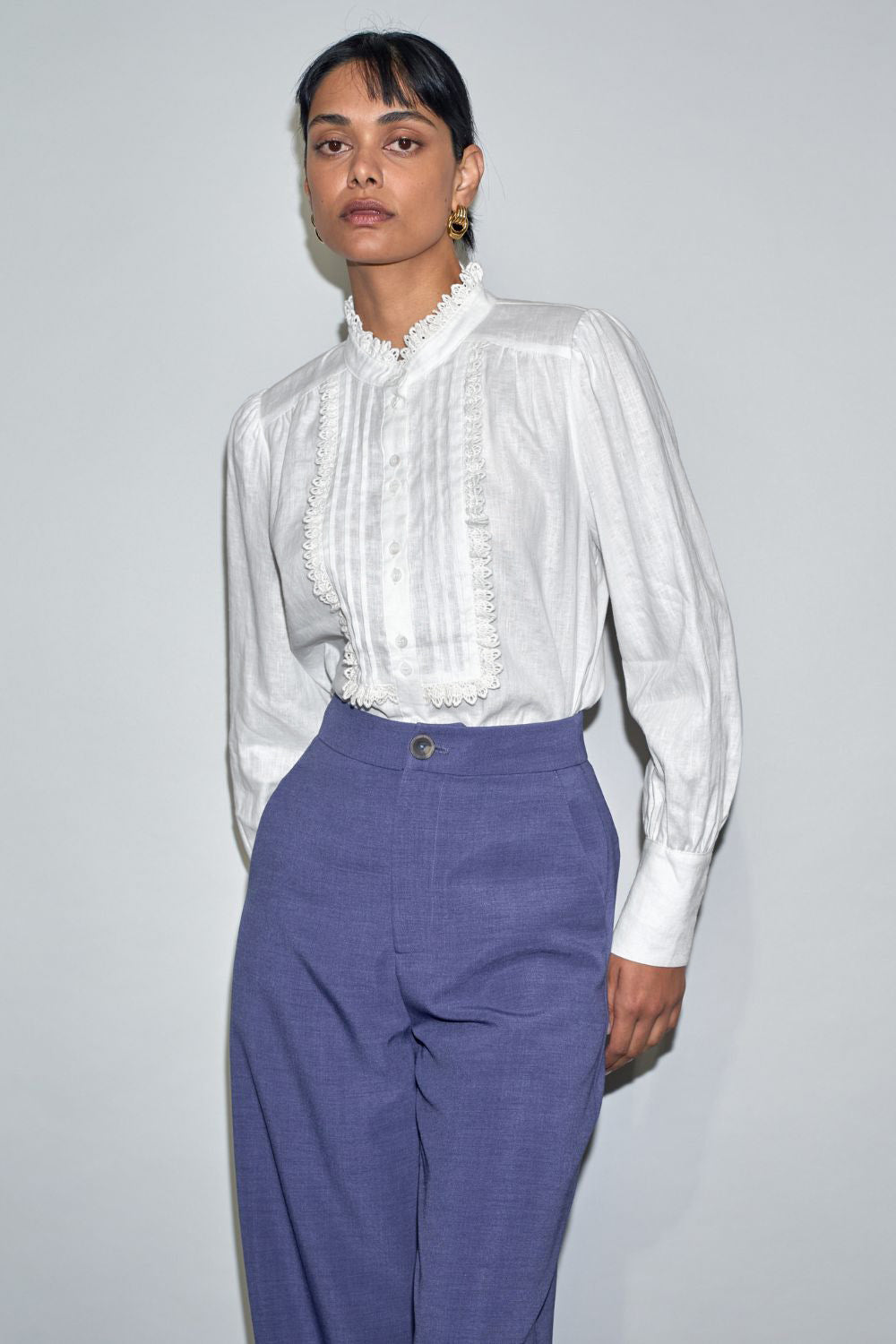 Zoe Kratzmann Haze top
The haze top distils refinement, romance and precision into a blouse that feels effortless to wear and enduring to own. a signature piece, everyday luxury.