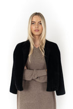 Load image into Gallery viewer, The Humidity Lifestyle Sabine Jacket is incredibly soft and cosy. This chic design features front patch pockets and is the perfect jacket to wear out for dinner. You can dress Sabine up or down.&nbsp;

Key features:

Elegant, soft and slightly fluffy jacket&nbsp;
Shorter style&nbsp;
Front patch pockets&nbsp;
Perfect for over dresses
