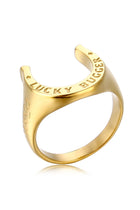 PĀMU Lucky Ring - A Cheeky Charm for Everyday Wear

Say hello to the Lucky Ring - your new go-to good fortune talisman. Featuring a horseshoe design engraved with "Lucky Bugger", this piece brings just the right mix of attitude and charm. It’s the kind of ring that gets noticed, then gets a grin.

Crafted to be worn day in, day out, it holds its shine and stays comfortable on the hand. Whether you’re stacking it with your favourites or letting it fly solo, this ring adds personality without trying too hard.
