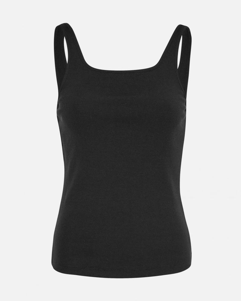 The MSCH Copenhagen Betrina Rib Tank is a timeless wardrobe essential made from a premium soft lyocell rib blend for a silky, comfortable feel. Naturally breathable and moisture-absorbing, it keeps you cool and comfortable while maintaining its shape season after season. Designed with slim straps and a modern square neckline, this versatile basic is perfect for layering or wearing on its own. An effortless staple from MSCH Copenhagen you’ll reach for again and again.